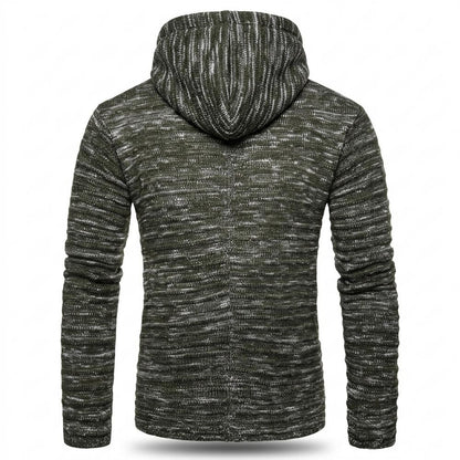Lederjacken Outlet24 - Rufil | Melierter Strukturierter Hoodie Herren