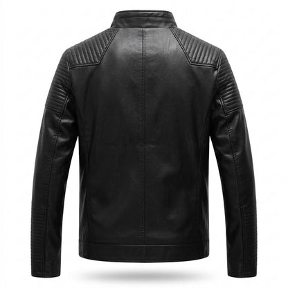 Lederjacken Outlet24 - Nizes | Gesteppt Gefüttert Lederjacke Herren