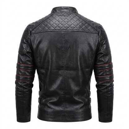 Lederjacken Outlet24 - Mopid | Gesteppt Tailliert Lederjacke Herren