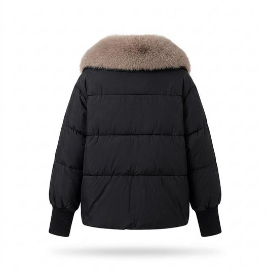 Lederjacken Outlet24 - Zinok | Gefüttert Pelzbesetzt Jacke Damen