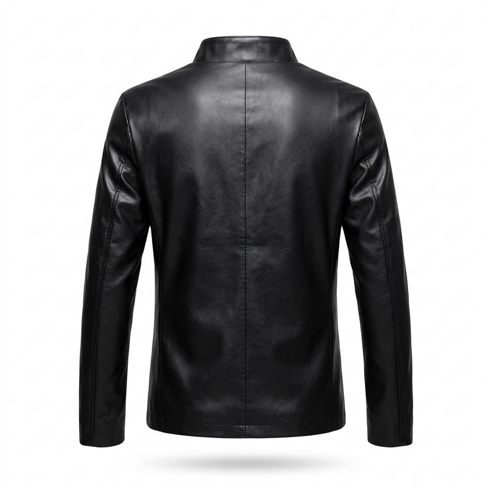 Lederjacken Outlet24 - Cubor | Tailliert Hochgeschlossen Lederjacke Herren