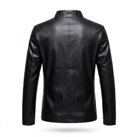 Lederjacken Outlet24 - Cubor | Tailliert Hochgeschlossen Lederjacke Herren