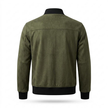 Lederjacken Outlet24 - Mewat | Geknöpfte Langärmelige Wildleder-Jacke Herren