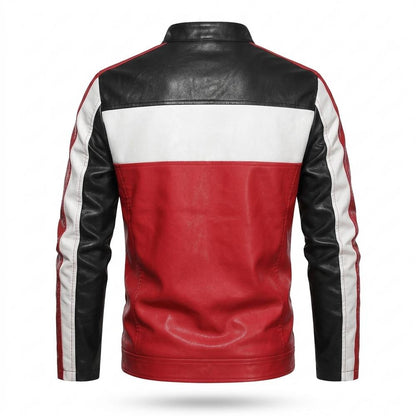 Lederjacken Outlet24 - Sanal | Mehrfarbig Gesteppt Lederjacke Herren