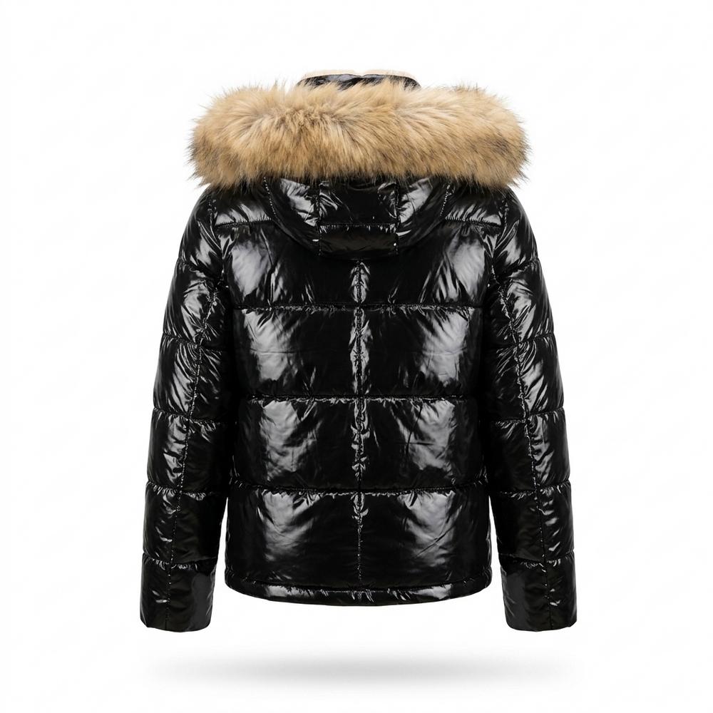 Lederjacken Outlet24 - Kemad | Glänzend Gefüttert Jacke Damen