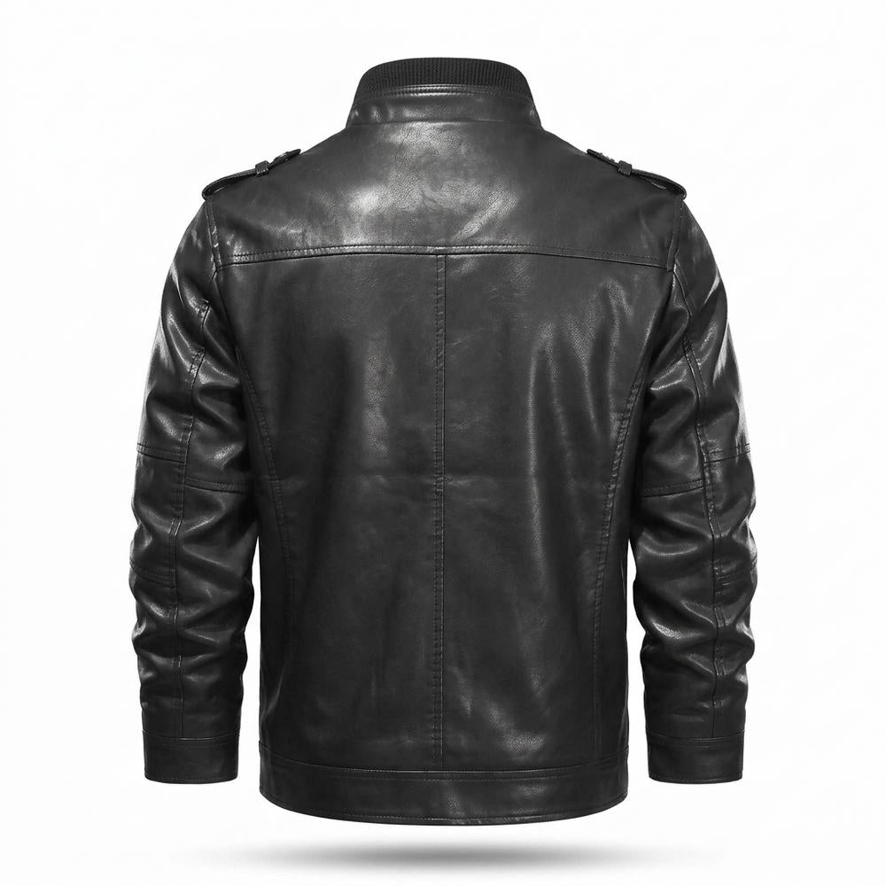 Lederjacken Outlet24 - Culok | Gefüttert Reißverschluss Lederjacke Herren