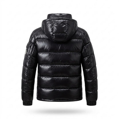 Lederjacken Outlet24 - Dudod | Glänzend Gefüttert Jacke Herren