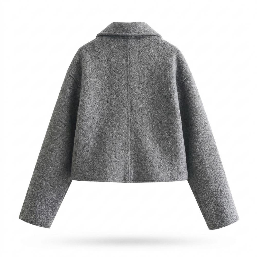 Lederjacken Outlet24 - Nizis | Strukturiert Kurzgeschnitten Jacke Damen