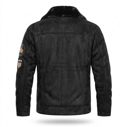 Lederjacken Outlet24 - Movum | Gefüttert Geknöpft Wildleder-Jacke Herren