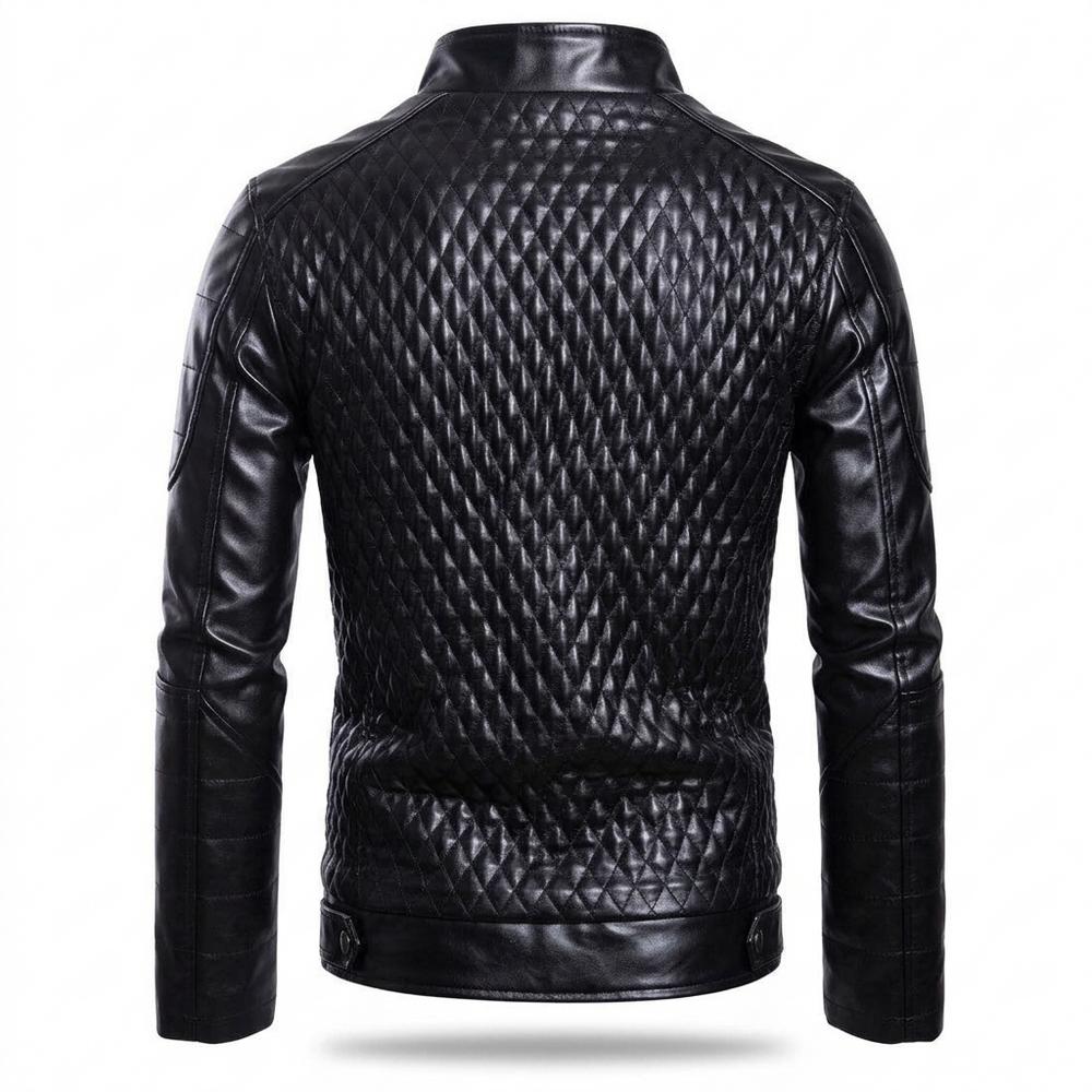Lederjacken Outlet24 - Sagam | Gesteppt Tailliert Lederjacke Herren