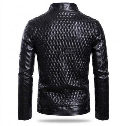 Lederjacken Outlet24 - Sagam | Gesteppt Tailliert Lederjacke Herren