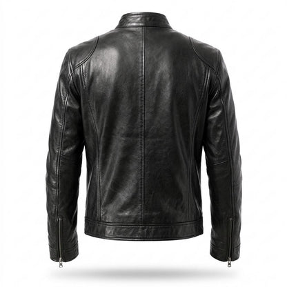 Lederjacken Outlet24 - Yerov | Gesteppt Tailliert Lederjacke Herren