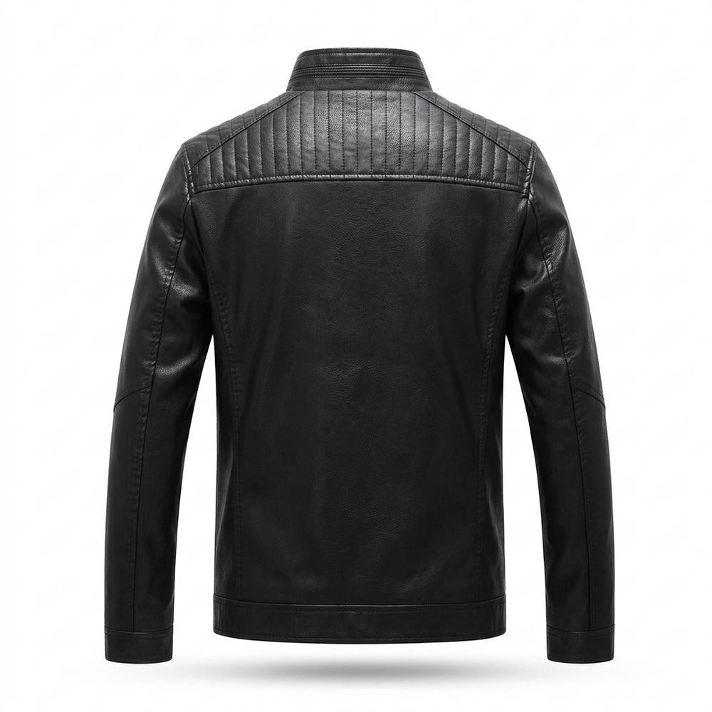 Lederjacken Outlet24 - Mibat | Gefüttert Hochgeschlossen Lederjacke Herren