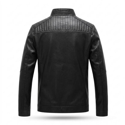 Lederjacken Outlet24 - Mibat | Gefüttert Hochgeschlossen Lederjacke Herren