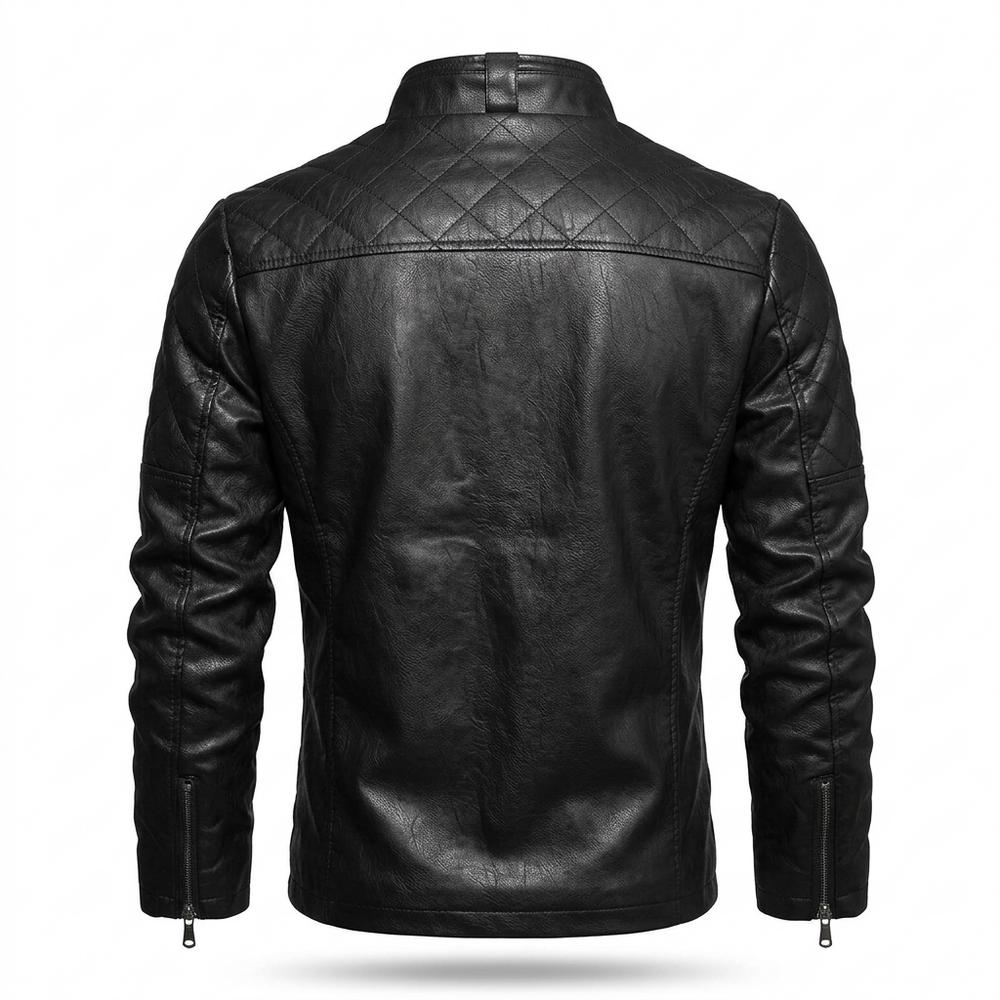 Lederjacken Outlet24 - Cerur | Gesteppt Gefüttert Lederjacke Herren