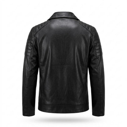 Lederjacken Outlet24 - Zokok | Asymmetrisch Gesteppt Lederjacke Herren