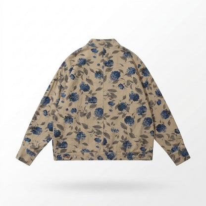 Lederjacken Outlet24 - Cimun | Geblümt Geknöpft Jacke Unisex