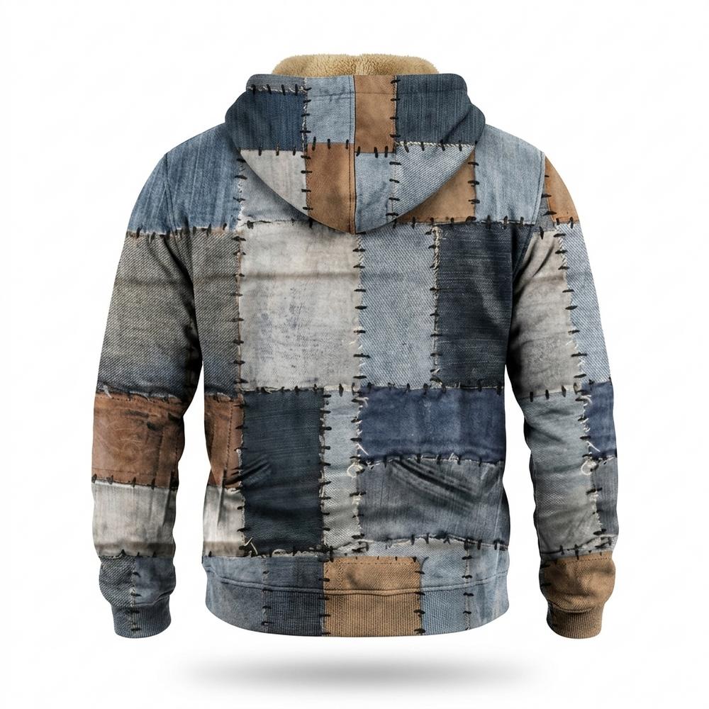 Lederjacken Outlet24 - Yinid | Gefütterte Strukturierte Jacke Herren