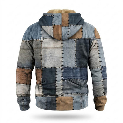 Lederjacken Outlet24 - Yinid | Gefütterte Strukturierte Jacke Herren