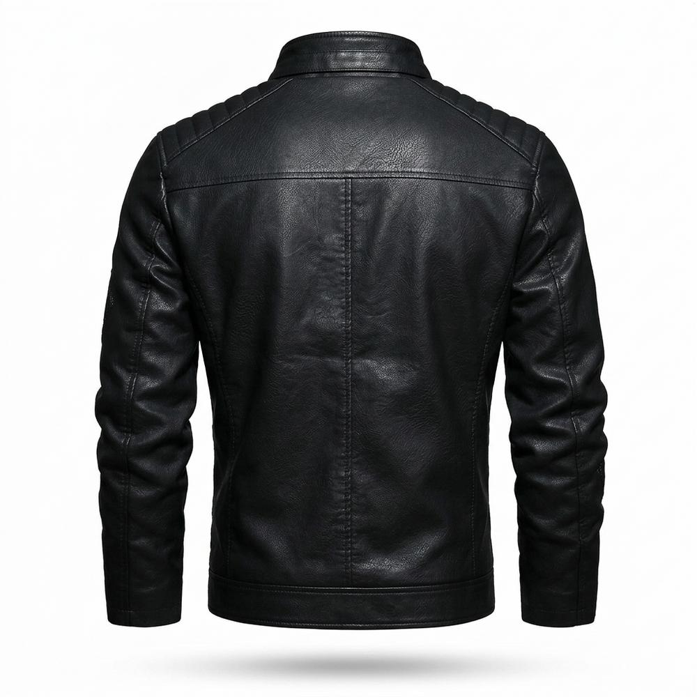 Lederjacken Outlet24 - Cosil | Gesteppt Bestickt Lederjacke Herren