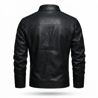 Lederjacken Outlet24 - Cosil | Gesteppt Bestickt Lederjacke Herren