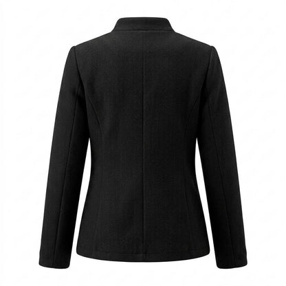 Lederjacken Outlet24 - Kupem | Kragenlos Strukturiert Jacke Damen