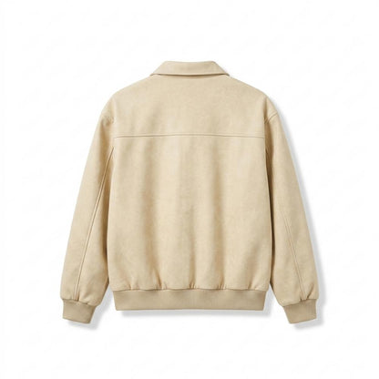Lederjacken Outlet24 - Lavem | Lockere Veloursartige Wildleder-Jacke Herren