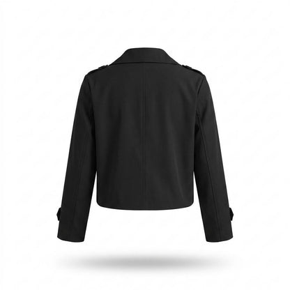 Lederjacken Outlet24 - Remot | Doppelreihige Kurzgeschnittene Jacke Damen