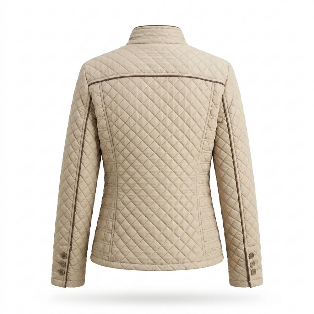 Lederjacken Outlet24 - Dibel | Gesteppt Tailliert Jacke Damen