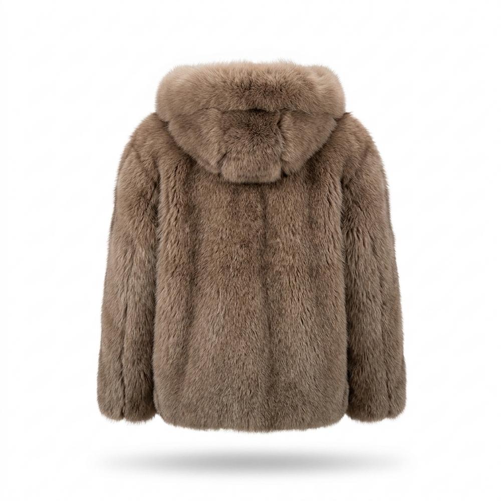 Lederjacken Outlet24 - Mihum | Gefütterte Pelzartige Jacke Unisex