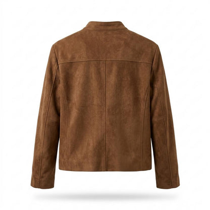 Lederjacken Outlet24 - Ruwad | Veloursartig Reißverschluss Wildleder-Jacke Damen