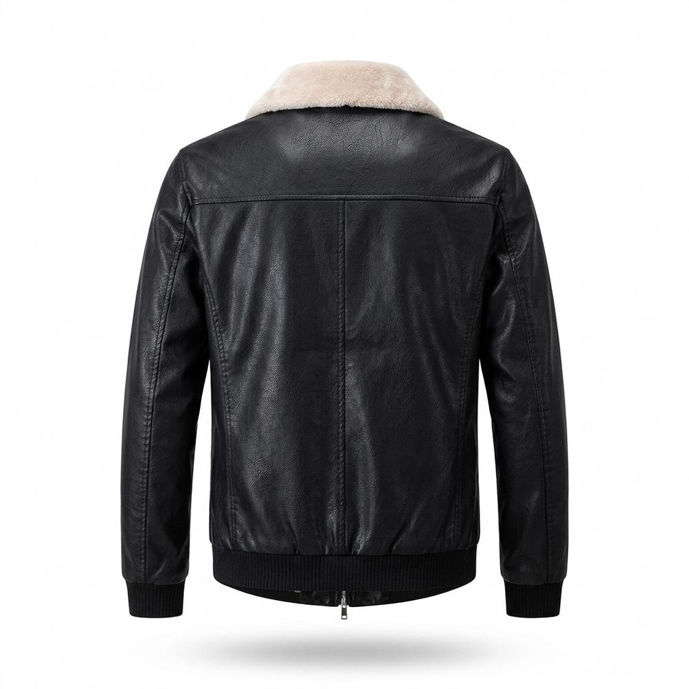 Lederjacken Outlet24 - Kobes | Warme Gefütterte Lederjacke Herren