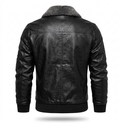 Lederjacken Outlet24 - Cegek | Gefüttert Bestickt Lederjacke Herren
