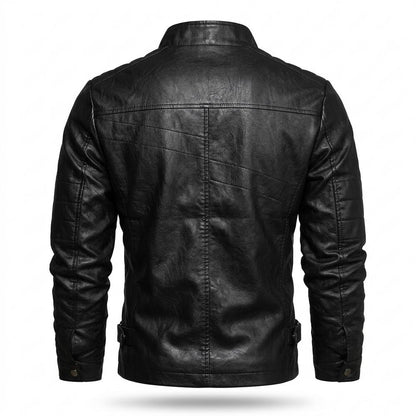 Lederjacken Outlet24 - Dunod | Tailliert Gesteppt Lederjacke Herren