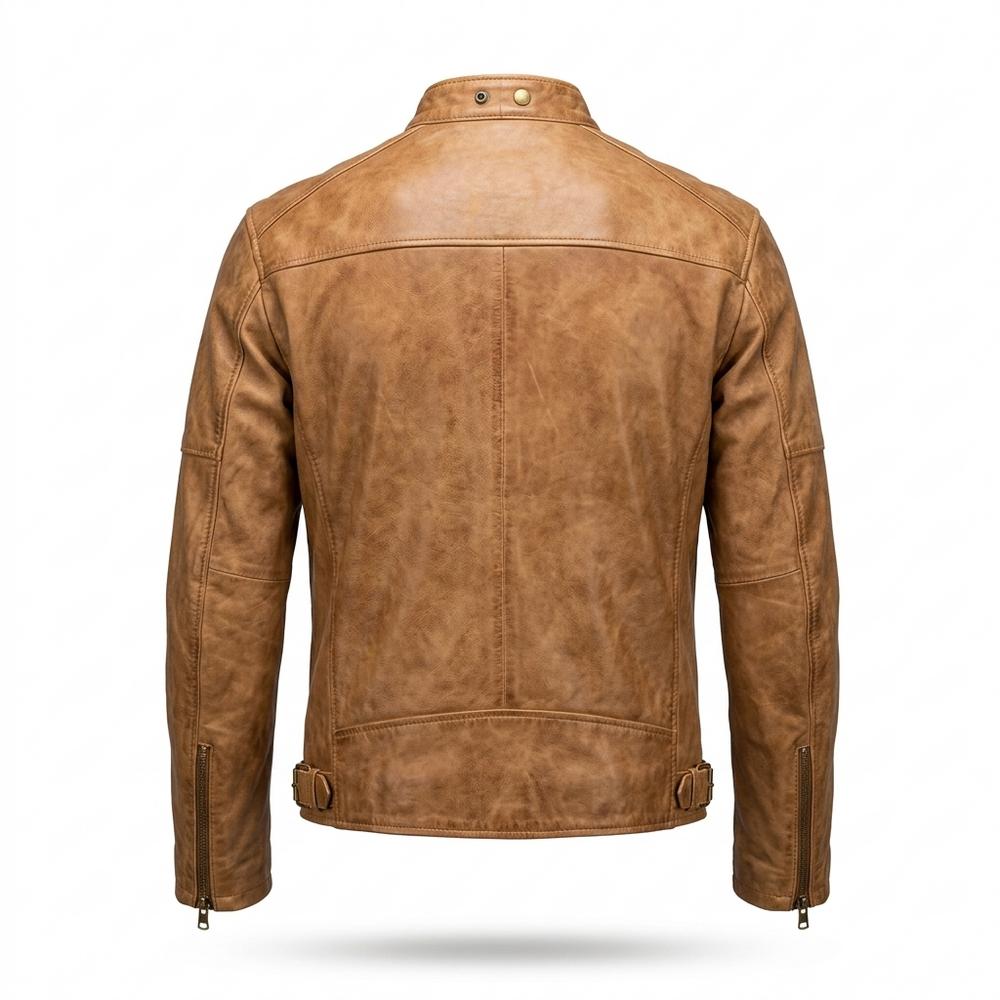 Lederjacken Outlet24 - Rupet | Gewachst Tailliert Lederjacke Herren