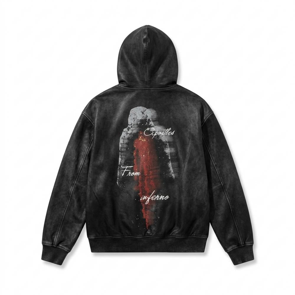 Lederjacken Outlet24 - Senud | Bedruckt Oversized Hoodie Unisex