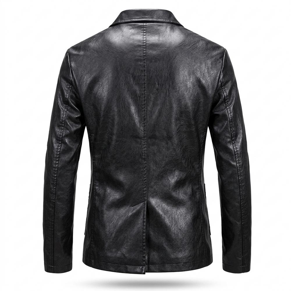 Lederjacken Outlet24 - Tapul | Einreihige Taillierte Lederjacke Herren