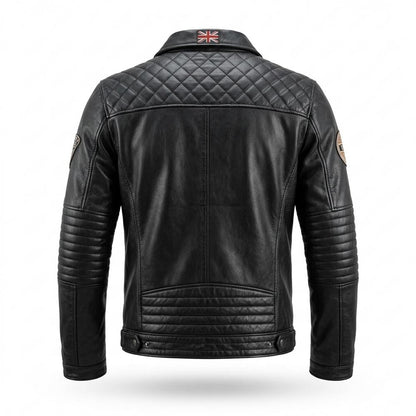 Lederjacken Outlet24 - Mafil | Gesteppt Tailliert Lederjacke Herren