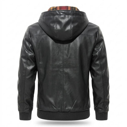 Lederjacken Outlet24 - Lymor | Gefüttert Gerippt Lederjacke Herren
