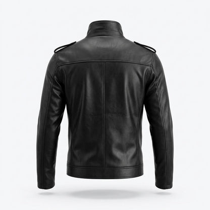 Lederjacken Outlet24 - Ceked | Asymmetrische Gegürtete Lederjacke Unisex
