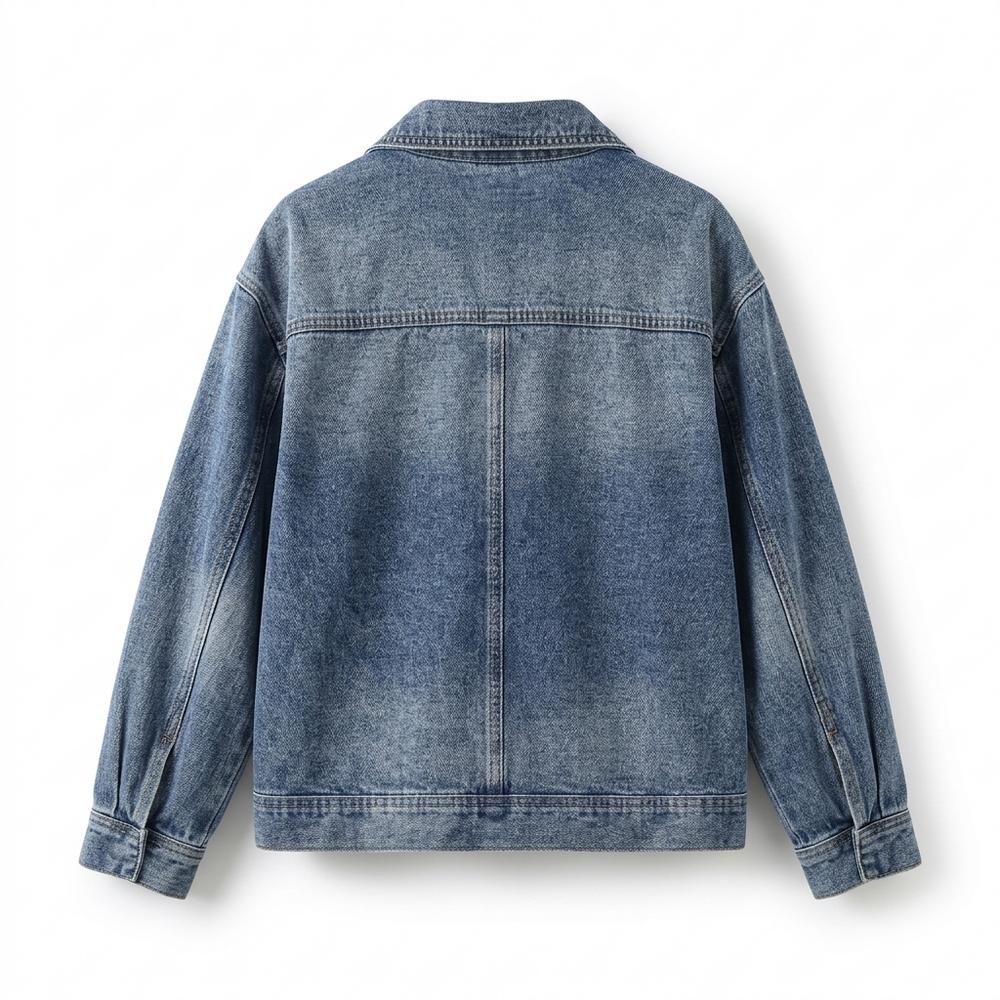 Lederjacken Outlet24 - Aanar | Geknöpfte Langärmlige Jacke Damen