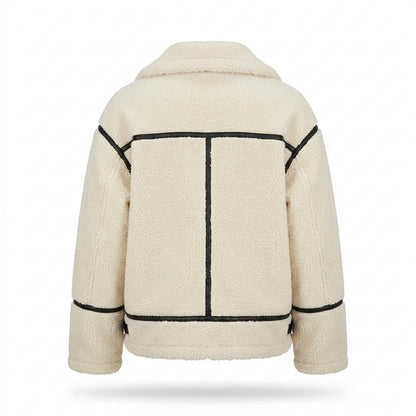 Lederjacken Outlet24 - Kasil | Gefüttert Paspeliert Jacke Damen