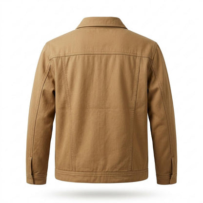 Lederjacken Outlet24 - Divan | Gefütterte Geknöpfte Jacke Unisex