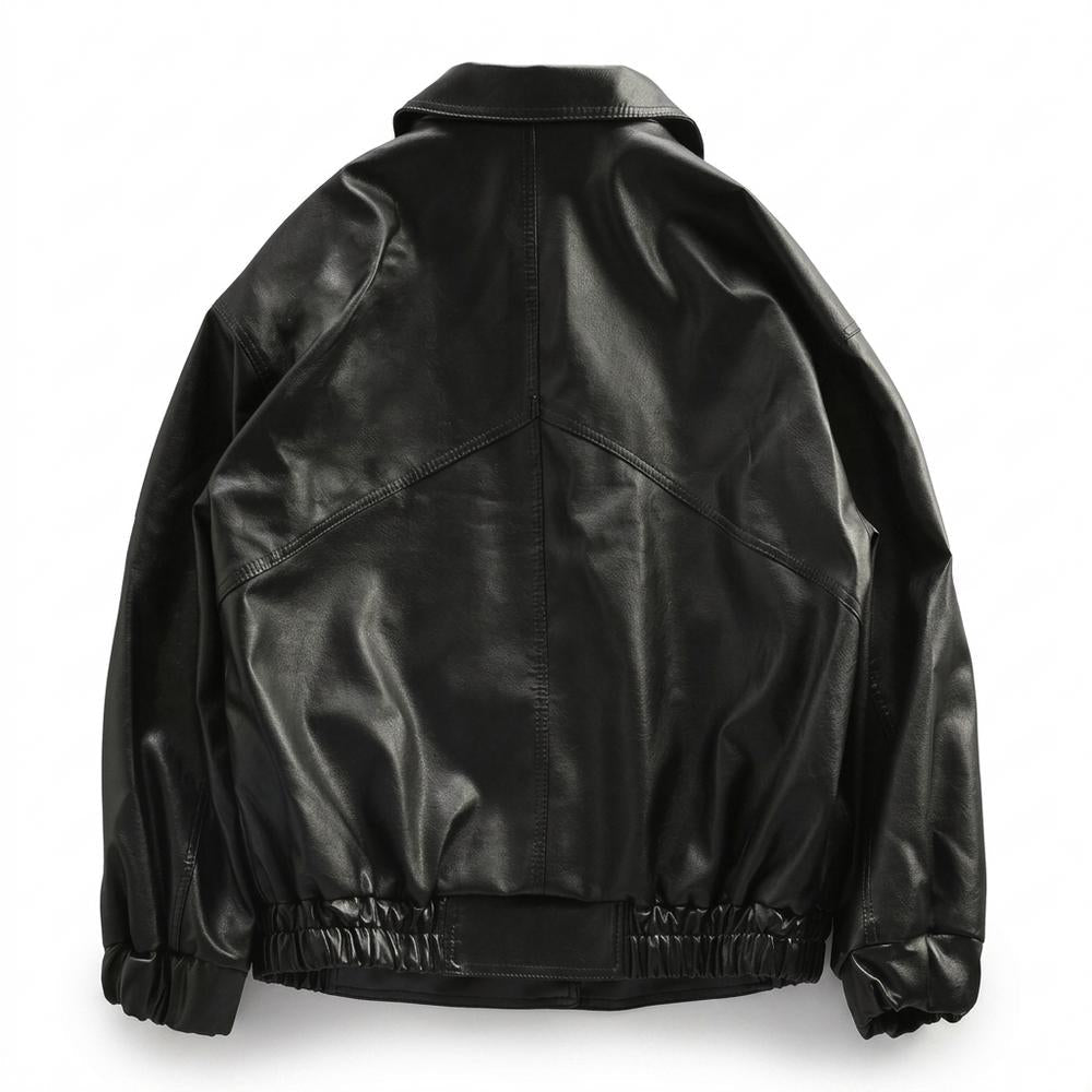 Lederjacken Outlet24 - Nupuv | Reißverschluss Blouson Lederjacke Unisex