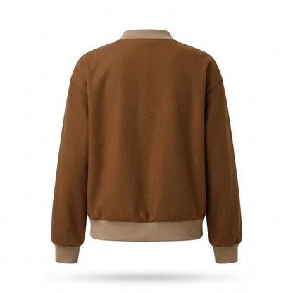 Lederjacken Outlet24 - Yinit | Geknöpft Kontrastfarben Jacke Damen