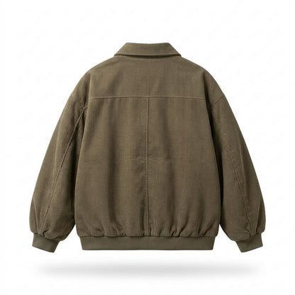 Lederjacken Outlet24 - Taziv | Gefüttert Gerippt Jacke Unisex