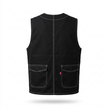 Lederjacken Outlet24 - Armor | Kontrastgesteppt Funktional Weste Herren
