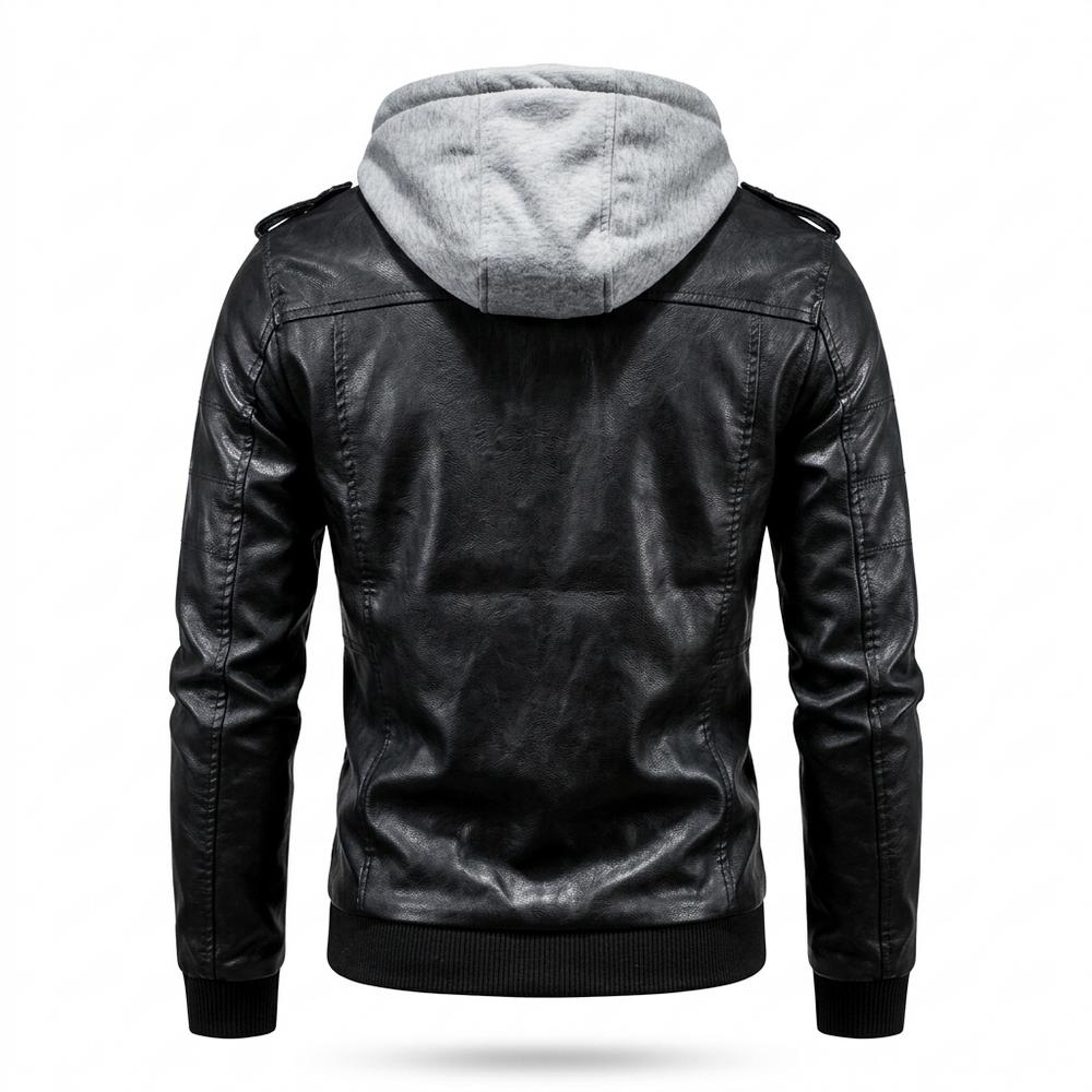 Lederjacken Outlet24 - Lehom | Gefütterte Gesteppte Lederjacke Herren
