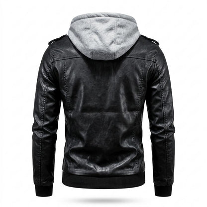 Lederjacken Outlet24 - Lehom | Gefütterte Gesteppte Lederjacke Herren