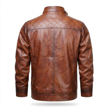 Lederjacken Outlet24 - Kehot | Gesteppt Gefüttert Lederjacke Herren